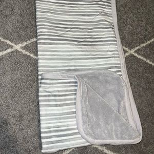 Light grey soft inside blanket